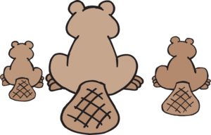 Beaver Family Clip Art